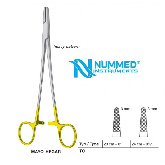Mayo-Hegar Needle Holder,Heavy Pattern,TC Mayo-Hegar Needle Holder,Heavy Pattern,TC